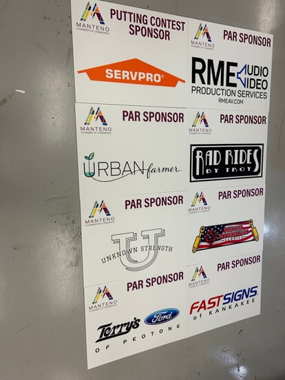 An image of Sponsor signage.